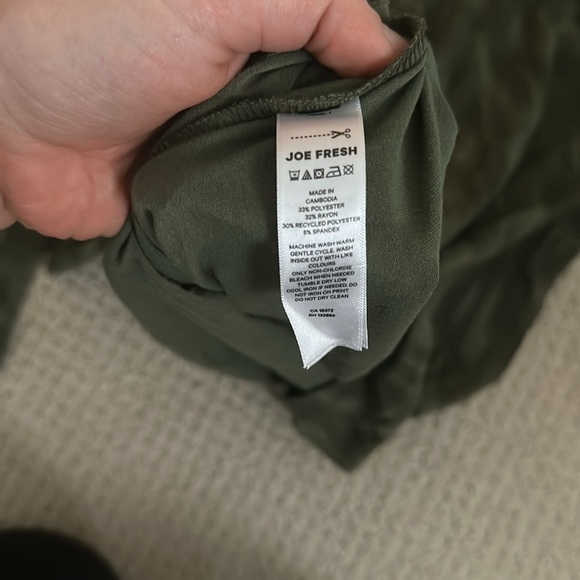 Joe Fresh Active Long Sleeve Top Green - Picture 5 of 6